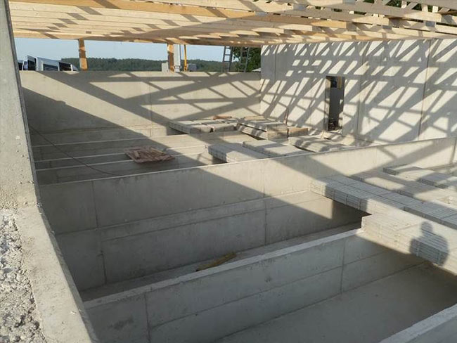 Güllekanal Schweinestall