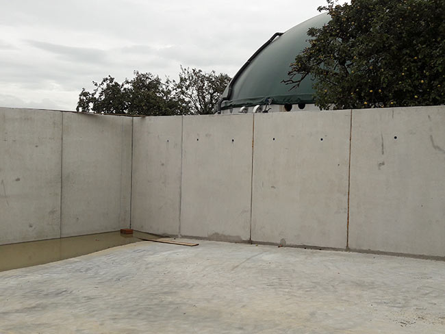 Schüttwände 3 m hoch