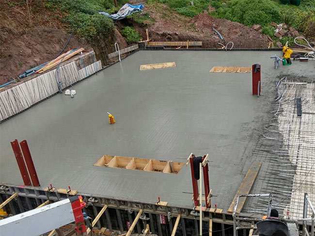 Aussparungen in der Bodenplatte