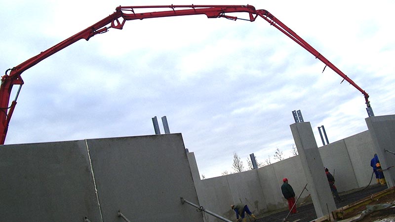 Betonarbeiten bei Dausch Hallen